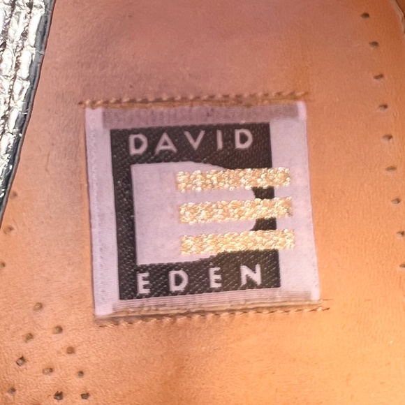 David Eden Lizard & Crocodile Wallace Black Oxford Square Toe Dress Shoe Sz 12 main image 8